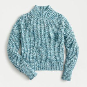NWT J. Crew Marled Donegal Mockneck Sweater